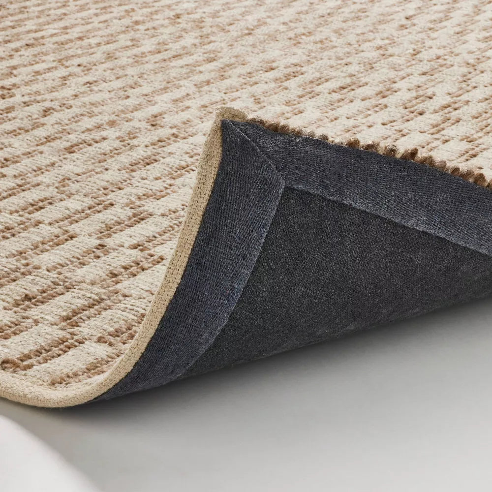 Checkered Stripe Rug Brown - Threshold™