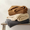 Oversized Solid Bed Throw