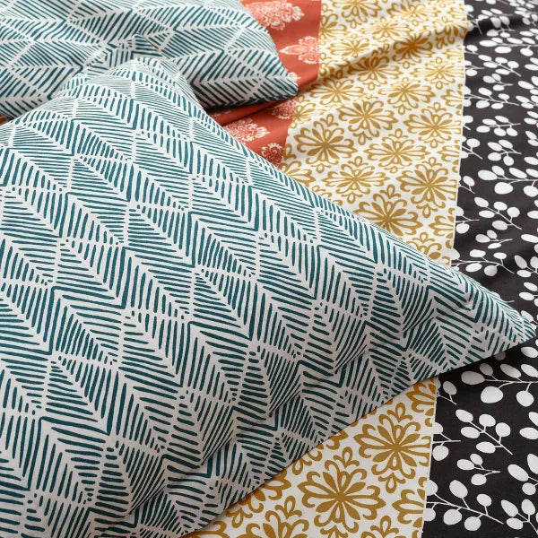 3pc Bohemian Stripe Cotton Duvet Cover Set - King