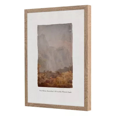 (Set of 2) Glass Textbook Framed Prints: Traditional Wall Art, Polystyrene Frame