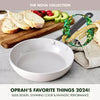 7pc Ceramic Nonstick Aluminum Cookware Set Cloud Gray, final cut