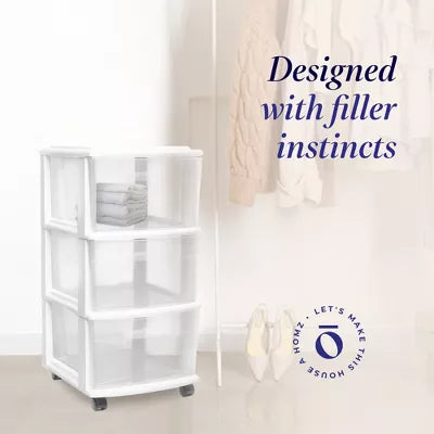 3 Drawer Medium Home Storage Container