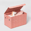 Large Rectangle Dot Kids' Storage Bin Rose Pink