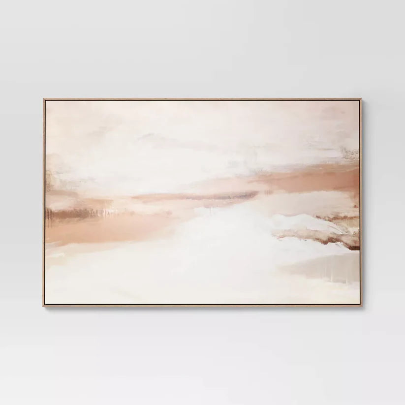 Abstract Horizon Framed Wall Canvas