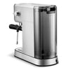Basic Stainless Steel Compact Espresso Machine: 20-Bar, Milk Frother, Volume Control