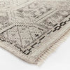 Knolls Authentic Handknotted Distressed Persian Rug Gray/Ivory/Black - 5'x7'