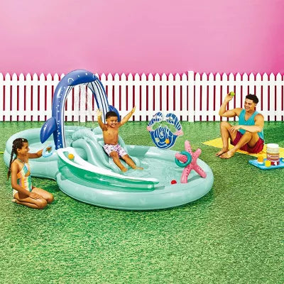 Play Center Update Novelty Kiddie Pool Whale - PVC Inflatable