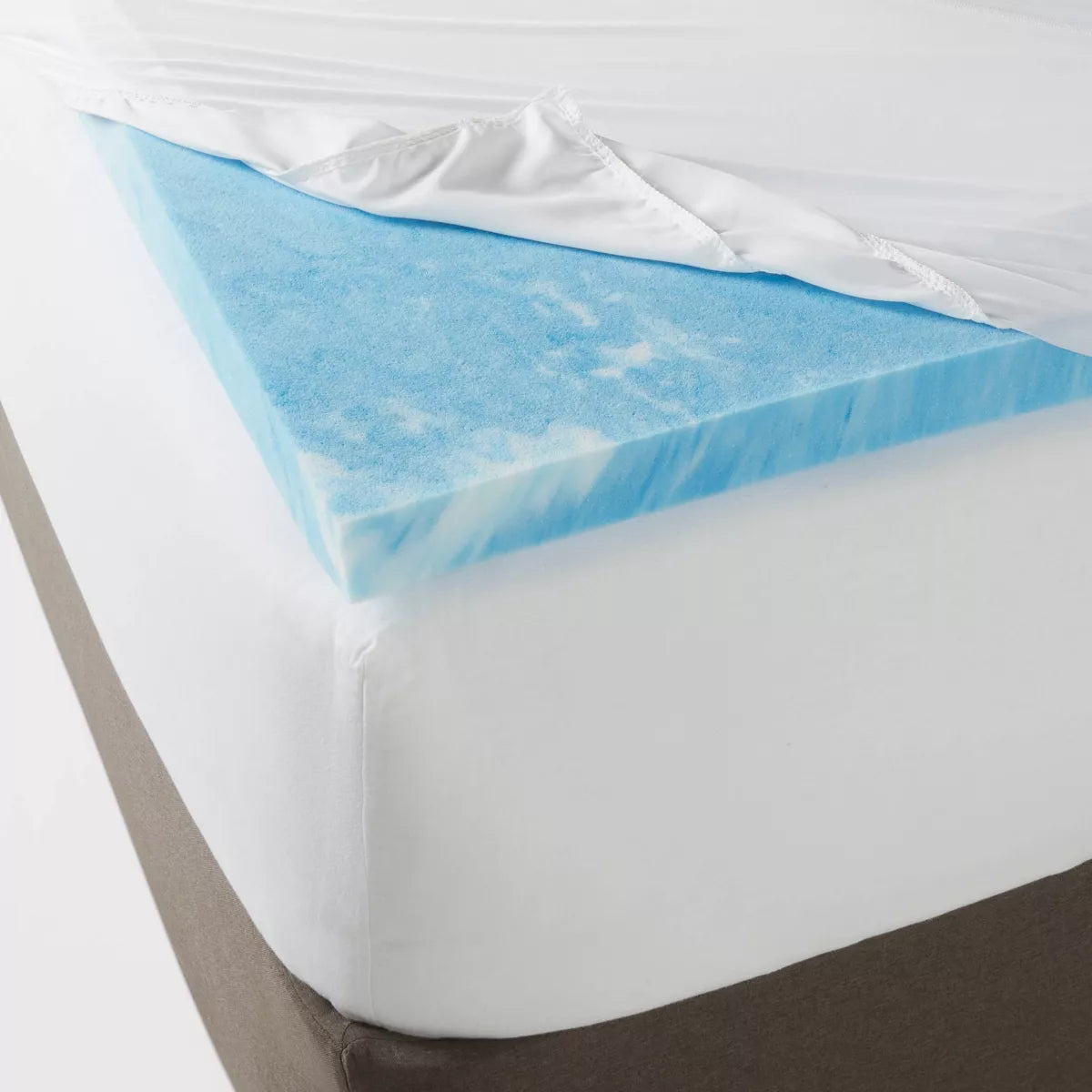 Cool Touch Memory Foam Mattress Topper Queen