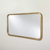 Decorative Molding Rectangular Wall Mirror Antique Brass