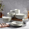 40pc Porcelain Catering Dinnerware Set White - Tabletops Gallery