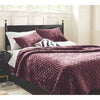 Luxe Diamond Stitch Velvet Quilt King