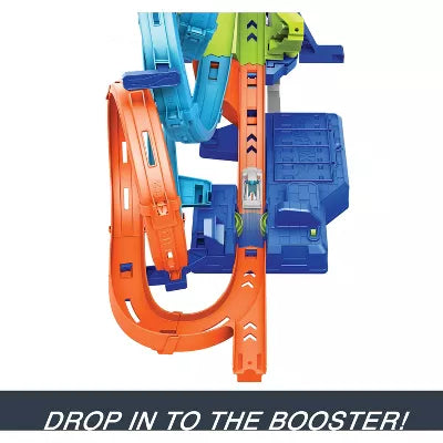 4-Loop Crash Out Track Set with Motorized Booster and Toy Car