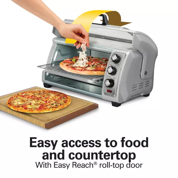 Easy Reach Toaster Oven Silver