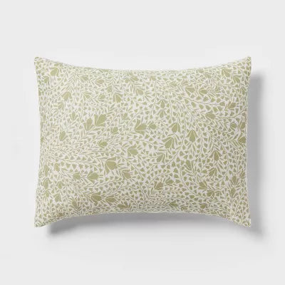 8pc Floral Comforter Set Green - King
