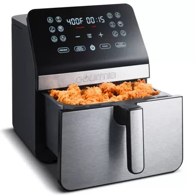 Digital Air Fryer, with 12 One-Touch Functions & Guided Cooking - Stainless Steel: Kitchen Appliance
