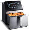 Digital Air Fryer, with 12 One-Touch Functions & Guided Cooking - Stainless Steel: Kitchen Appliance
