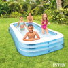 Inflatable Swim Center Family Pool for 2-3 Kids, Backyard Splash Pool for Children 6+ Years Old, 198-Gallons