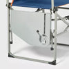 Compact Directors Outdoor Portable Camp Chair Foldable Steel Frame, Armrests