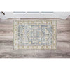 Washable Parson Rug Gray/Beige - 2'x3'