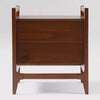 Angled 2 Drawer Solid Wood Nightstand