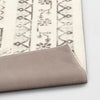 Washable Distressed Persian Accent Rug Cream - 4' x 5'6
