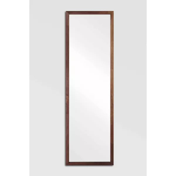 Wood Ladder Standing Mirror Brown - Easel Back, Full Body, Floor-Length, No Assembly Required