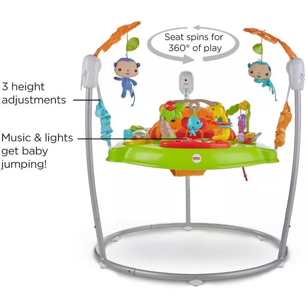 Baby Bouncer Tiger Time Jumperoo Activity Center with Lights Music and Toys