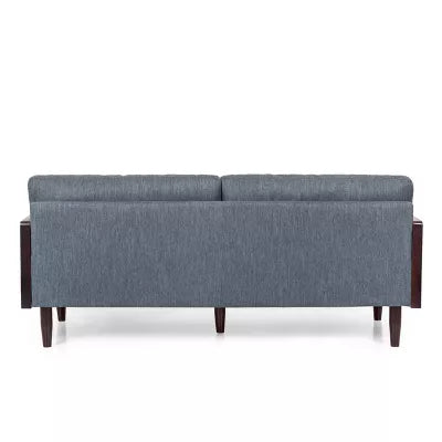 Sofia Mid-Century Modern Upholstered 3 Seater Sofa