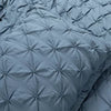 3pc King Ravello Pintuck Soft Oversized Duvet Cover Set Stormy Blue : Microfiber, OEKO-TEX Certified