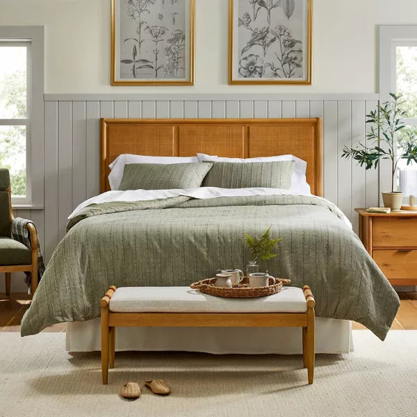 Washed Loop Stripe Comforter