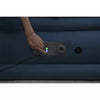 AlwayzAire Tough Guard Duvet Top Air Mattress Queen with Built-in Dual Pump