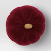 Shaped Velvet Pumpkin Throw Pillow