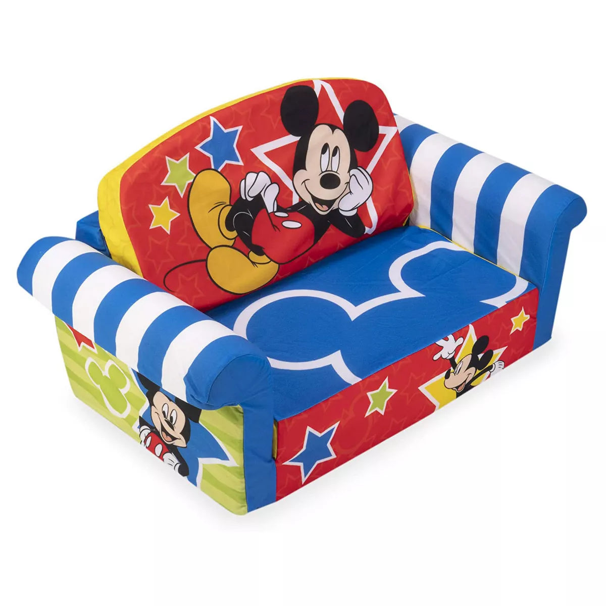 2 in 1 Flip Open Compressed Foam Sofa and Sleeper Bed with Washable Cover