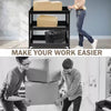 3-Tier Utility Cart Metal Mental Storage Service Trolley