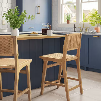 Ceylon Woven Counter Height Barstool