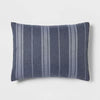 5pc Reversible Heathered Herringbone Stripe Comforter Set