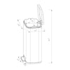 Rectangular Step Trash Can