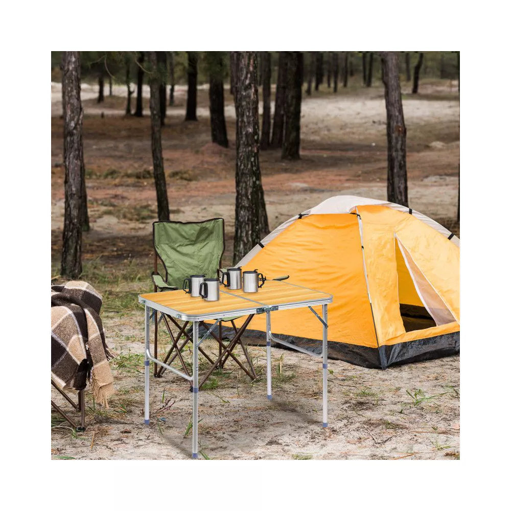 Rectangular Patio Folding Table Aluminum
