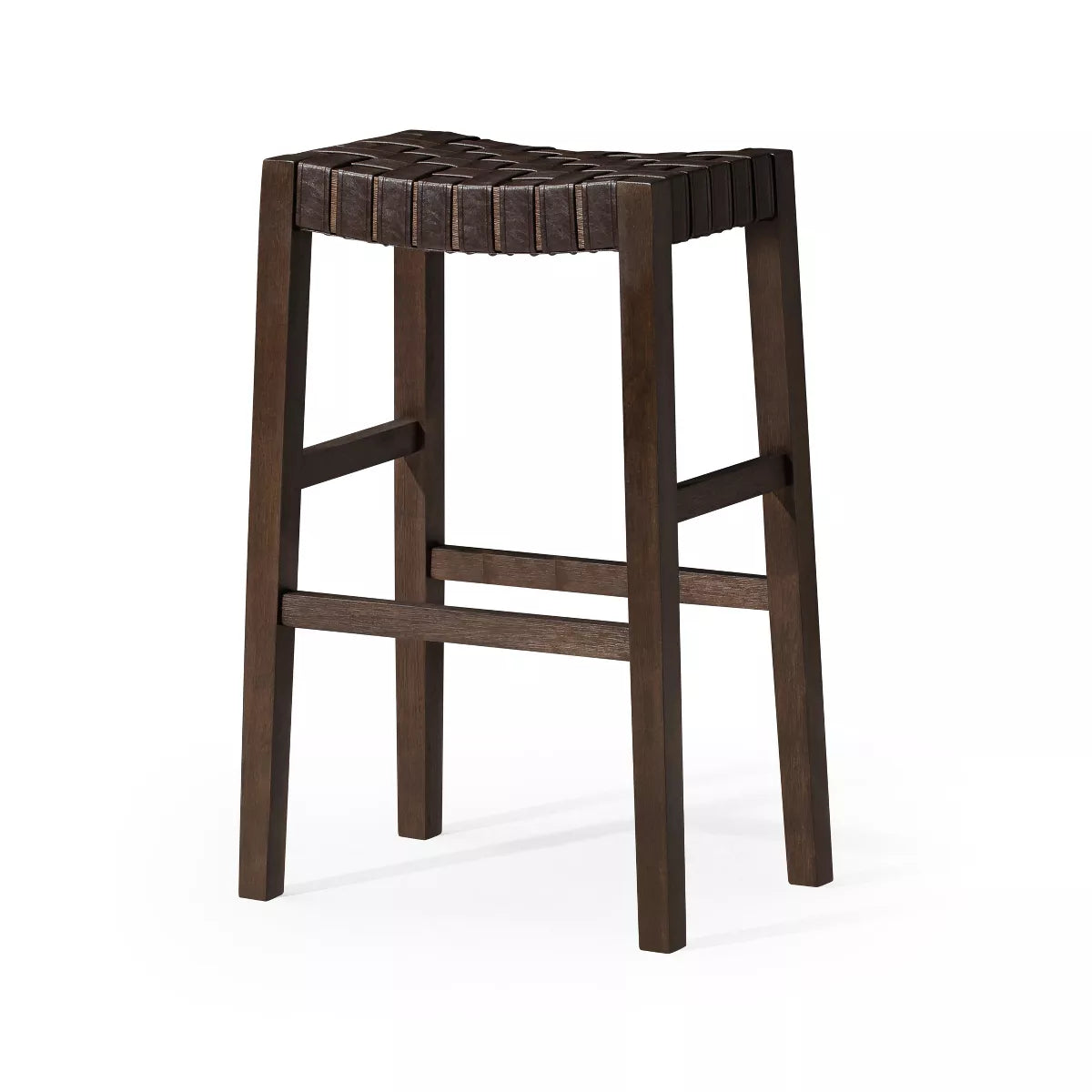 Maven Lane Emerson Backless Bar Stool with Faux Leather 31" - SHOWROOM ITEM