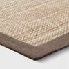 Solid Woven Border Rug - 7X10