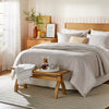 3pc Pickstich Stripe Comforter Bedding Set - Full/Queen