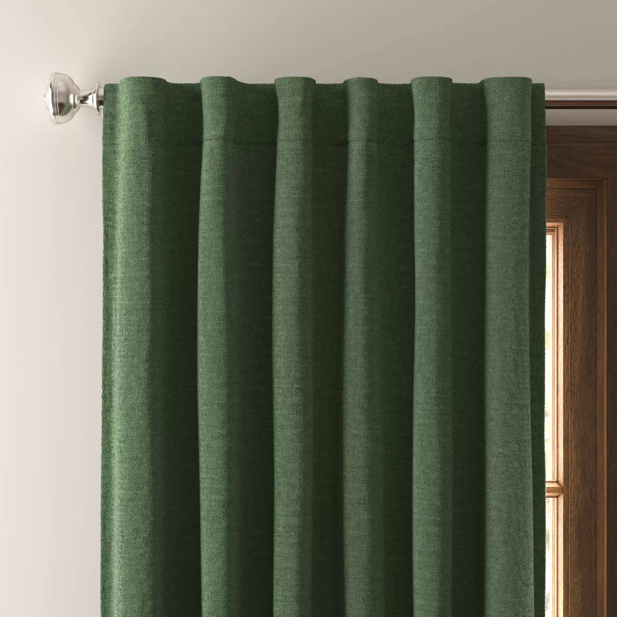 Blackout Velvet Window Curtain Panel - Set of 2