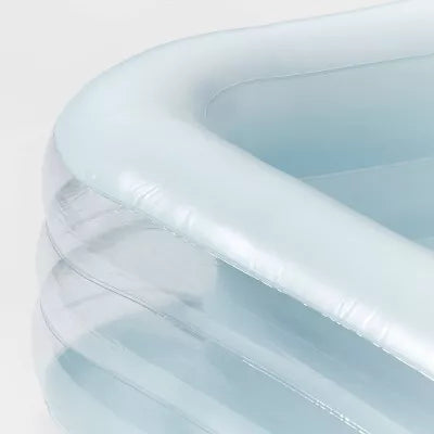 Deluxe Rectangular Family Pool Blue -  Inflatable PVC Kit