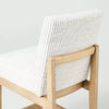 Upholstered Natural Wood Slipper Counter Stool
