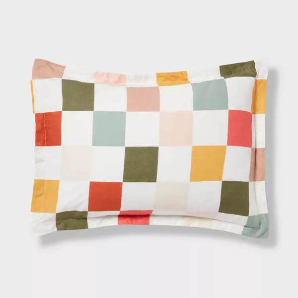 Kids' Comforter Set Checkered Full/Queen