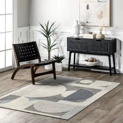 Rhona Modern Moon Indoor Area Rug, 9' x 12'