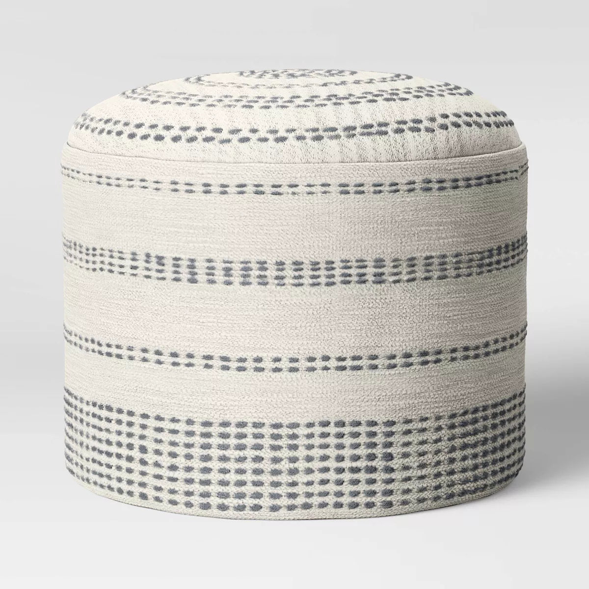 Darien Pouf Textured Neutral SHOWROOM ONLY ITEM