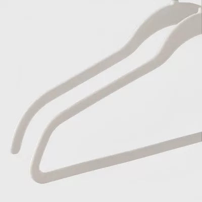 100pk Combo Pack Suit/Shirt Flocked Hangers