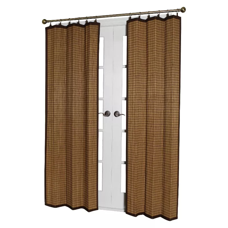 Light Filtering Rayon From Bamboo Window Curtain Panel