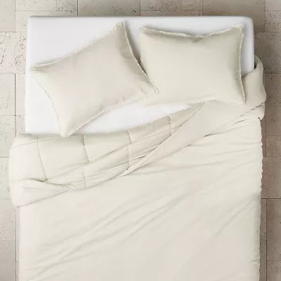 Heavyweight Linen Blend Comforter & Sham Set - King/California King